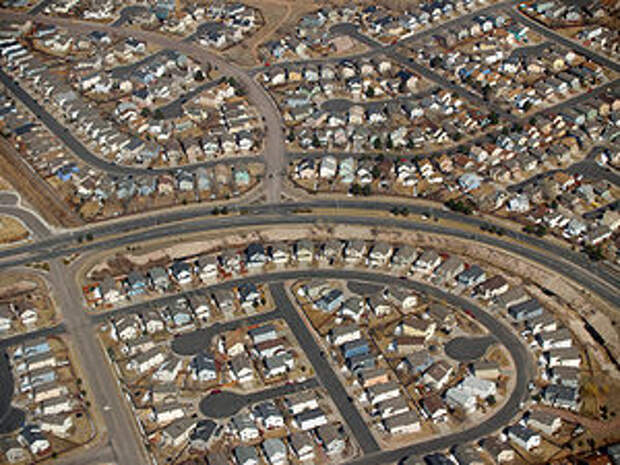 Обычная планировка пригородов, Колорадо-Спрингс, шт.Колорадо