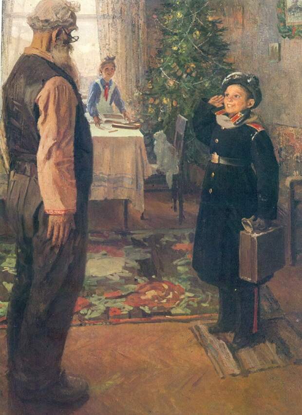 Прибыл на каникулы. Ф. Решетников, 1948 год. | Фото: imcreator.ru. Прибыл на каникулы. Ф. Решетников, 1948 год. | Фото: imcreator.ru.