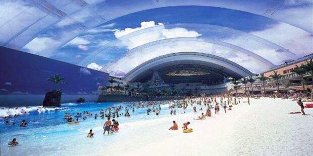 Ocean Dome в Японии: самый необычный пляж в мире. Фото