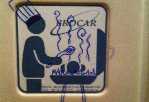 15 забавных актов вандализма, обнаруженных в общественных туалетах изображение 13