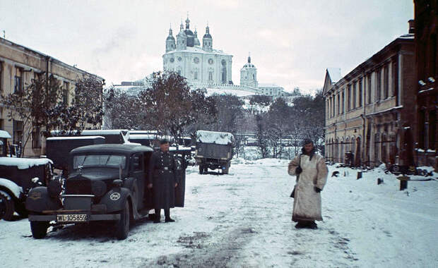 1942 Вид на Соборную гору с Рыночной площади