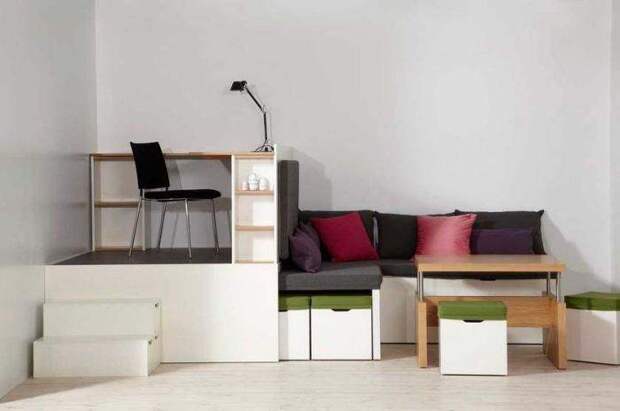 Мебель-трансформер, созданная для маленьких квартир. Фото