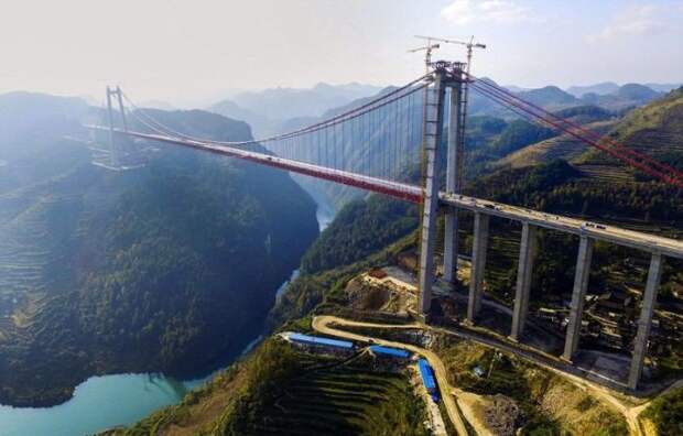 Мост Beipanjiang - самый высокий в мире подвесной мост.