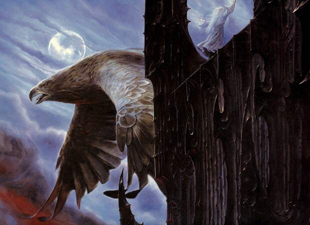 Побег Гэндальфа (арт john Howe, www.pinterest.com).