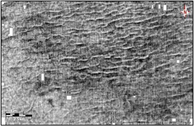 морская рябь, сейсмические изображения, снимок