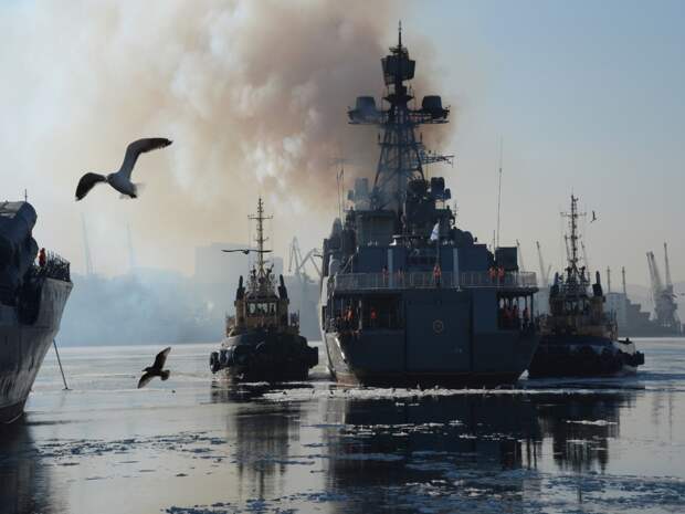 Маневры Тихоокеанского флота ВМФ Российской Федерации. Источник изображения: 