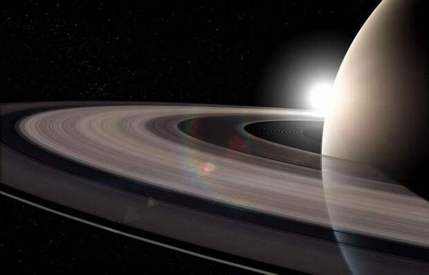 Кольца Сатурна это - лед, пыль и камни...