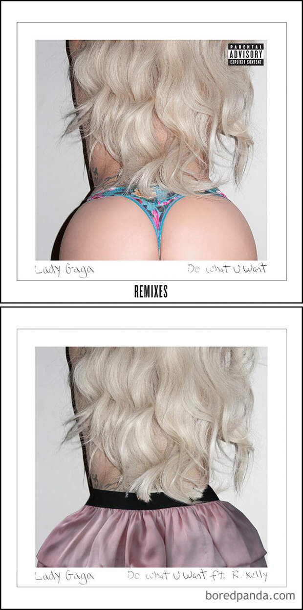 Леди Гага, альбом 'Do What U Want' ближний восток, забавно, закрасить лишнее, постеры, реклама, саудовская аравия, скромность, цензура