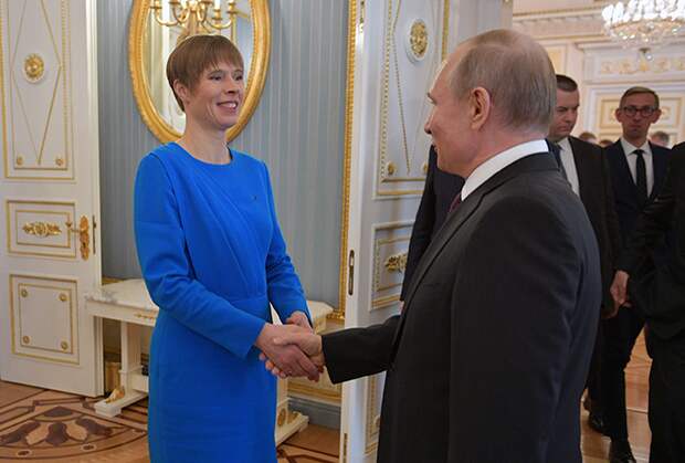 Президент РФ Владимир Путин и президент Эстонии Керсти Кальюлайд