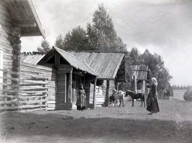 Русская деревня начала XX века на старых фотографиях.