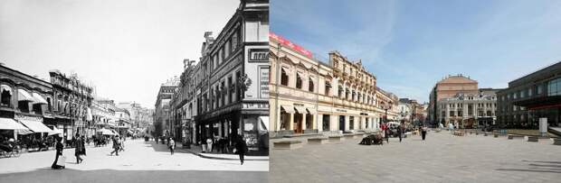 Фотографии, идеально запечатлевшие, как изменилась Москва за 100 лет