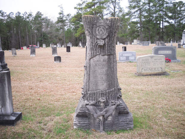 Woodmen of the World stone in Harnett County, North Carolina.