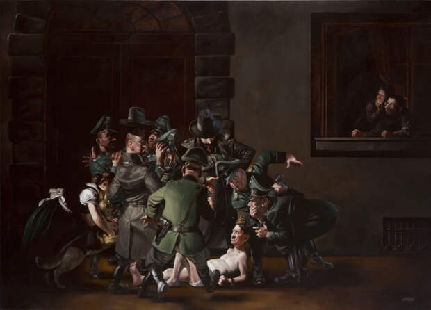 Убийство, 2012 год. Автор: Gerhard Haderer.