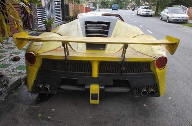 Житель Малайзии попытался сделать реплику Ferrari LaFerrari