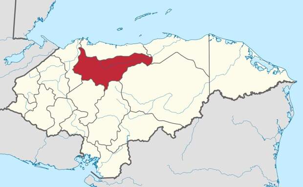 Расположение Йоро на карте Гондураса. Фото: wikipedia.org