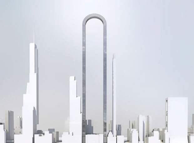 В Нью-Йорке скоро возведут U-образный небоскреб (6 фото)
