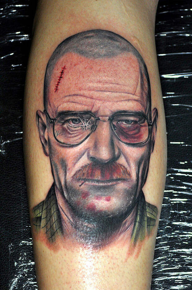 Фотография: Невероятно реалистичные татуировки Уолтера Уайта №18 - BigPicture.ru