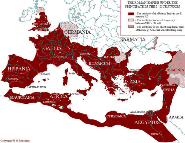 Римская империя. / Фото: www.legko.com