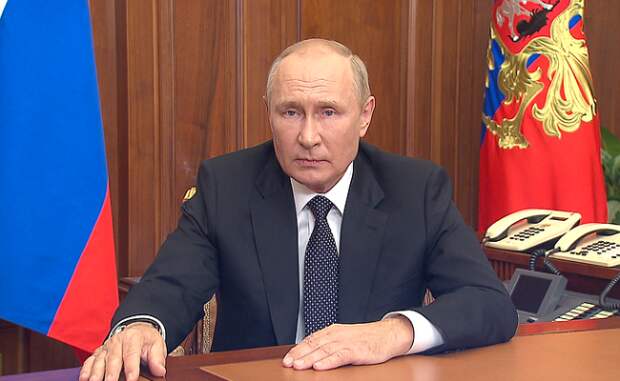 Телеобращение Владимира Путина: Москва поддержит решение референдумов в Донбассе и на юге Украины, в России объявлена частичная мобилизация