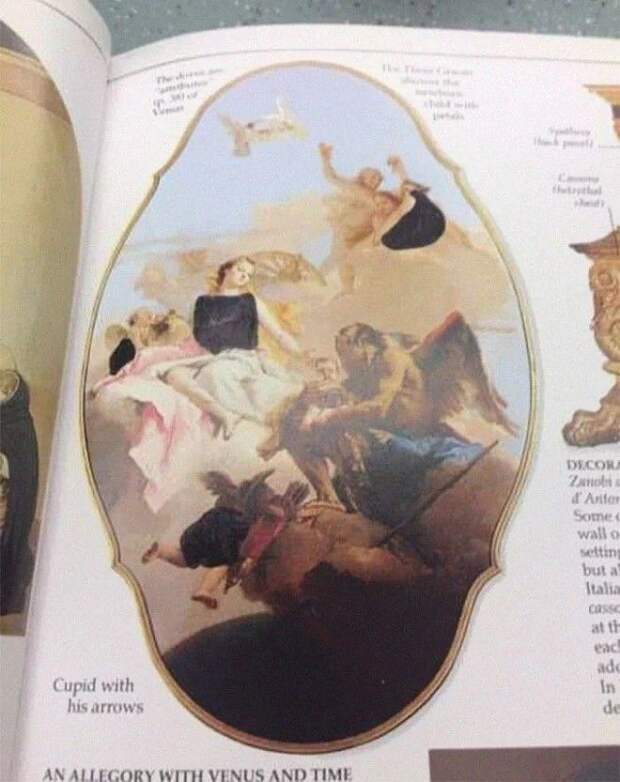 SСтудент христианского колледжа нашел смешную цензуру в книге по искусству
