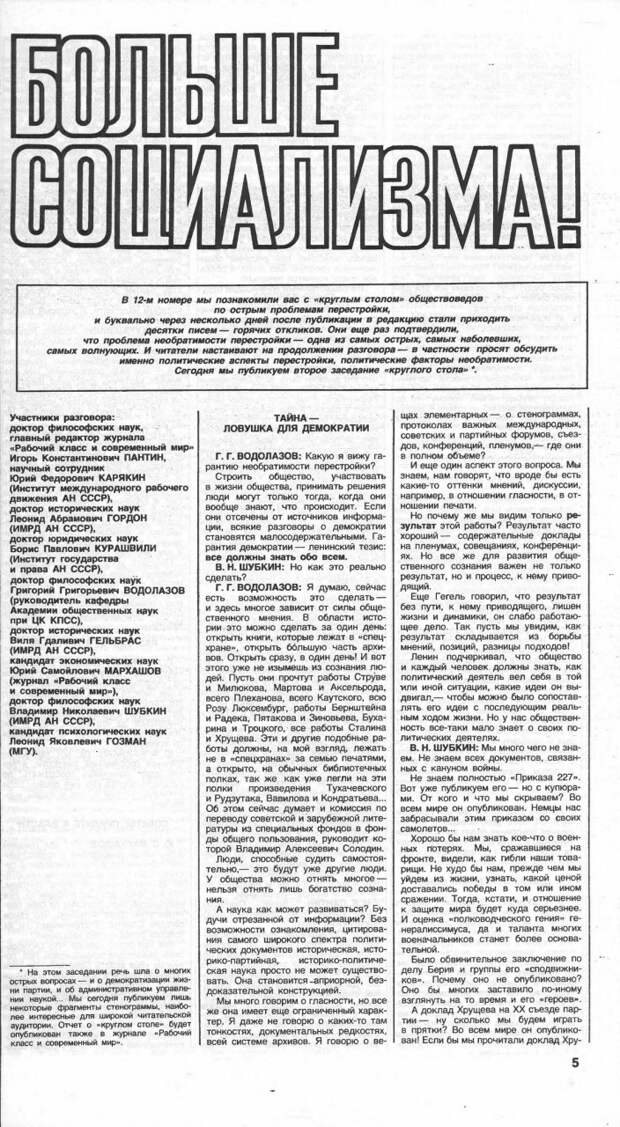 Что говорил Гозман в 1988 году