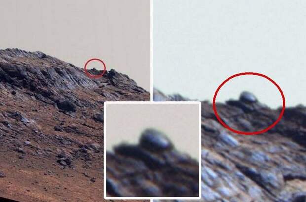 Теперь на Марсе обнаружен подбитый танк?
