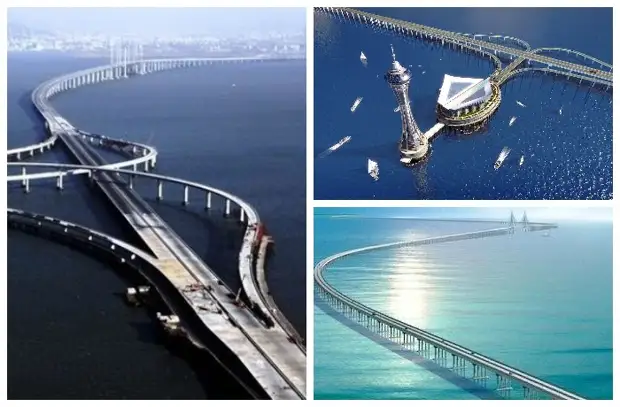Трансокеанский мост через залив Ханчжоувань (Китай).