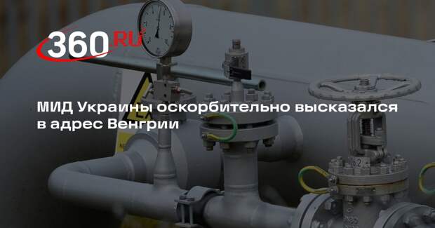 МИД Украины оскорбительно высказался в адрес Венгрии