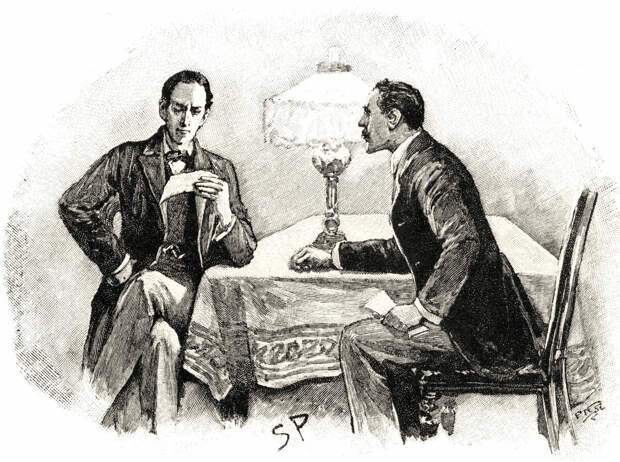 Шерлок Холмс и доктор Ватсон, художник Сидни Эдвард Паджет, иллюстрация. Фото: www.pinterest.es