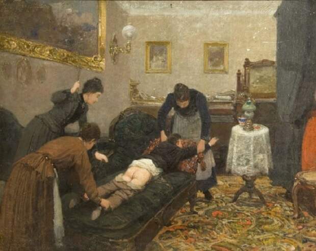 Павел Ковалевский. «Порка». 1880 г. Павел Ковалевский. «Порка». 1880 г.