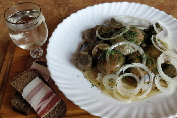 Маринованные грибы без уксуса 