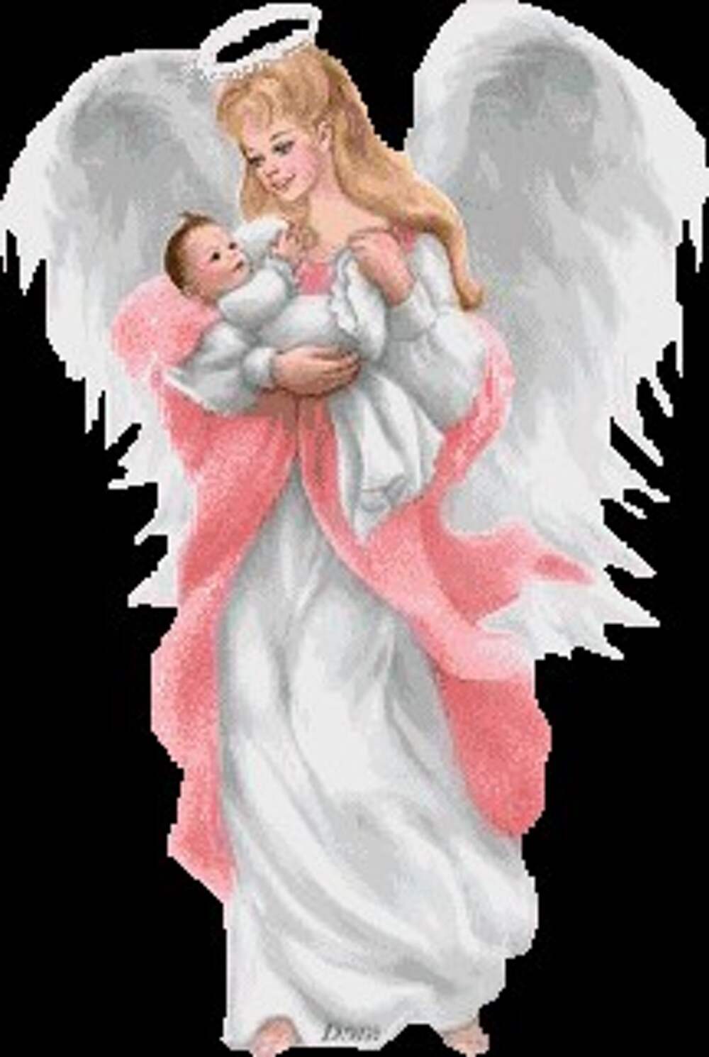 Ангел с младенцем на руках