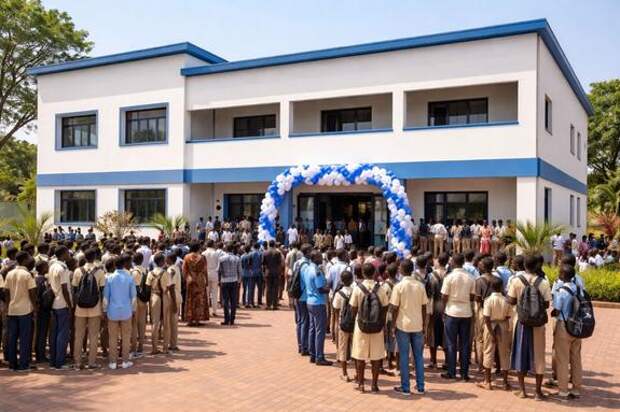 Дальняя география просвещения: пока в российских сёлах закрывают ветхие школы, в Банги открывают новый «Русский дом»