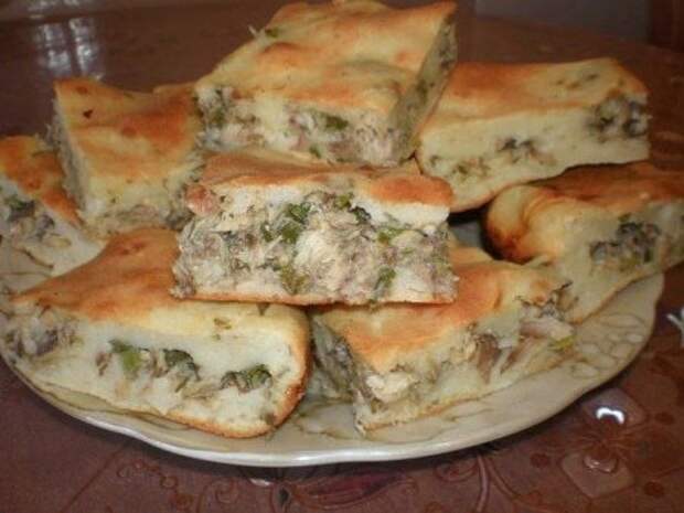 Вкусный рыбный пирог из дрожжевого теста