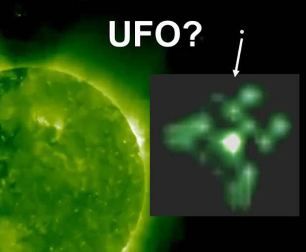 После того, как НЛО увеличили, обнаружилась его странная форма. Этот объект НАСА удалило с оригинального снимка