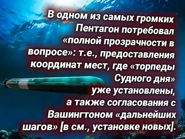 Беспилотная торпеда «Посейдон». Источник изображения: https://t.me/nasha_strana