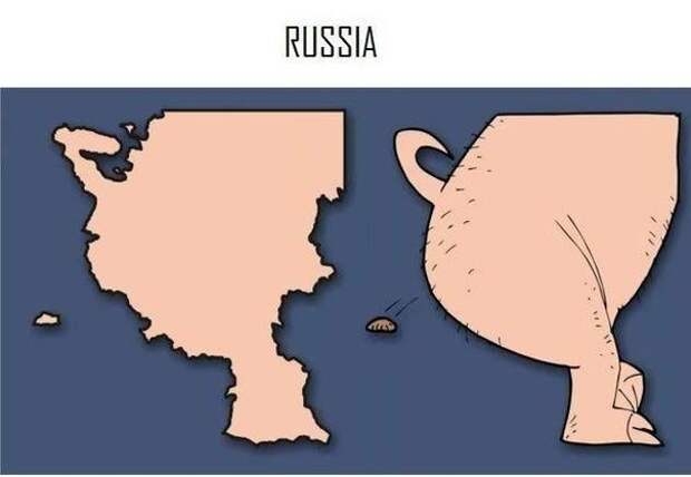 Как на самом деле выглядят страны