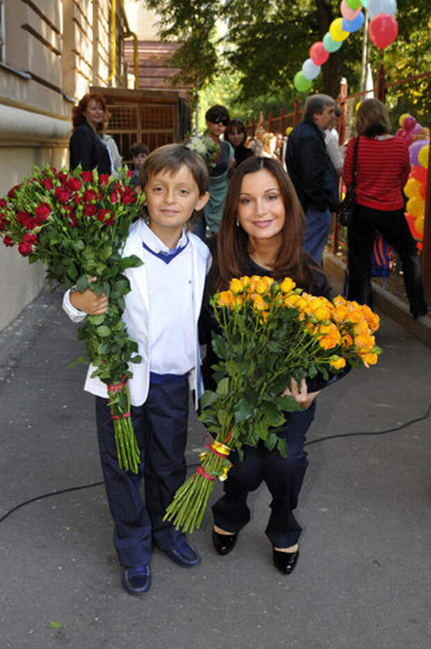 Ольга с сыном