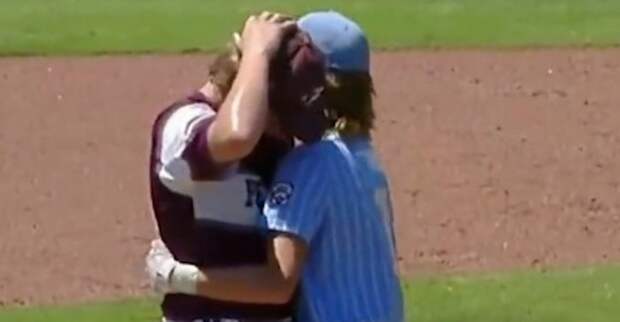 Little Leaguer Consoles Pitcher Who Drilled Him In The Head With Pitch
