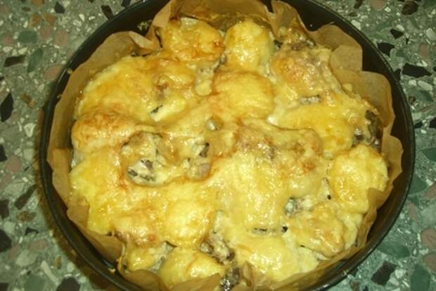 Фото к рецепту: Куриная грудка и картошка в духовке