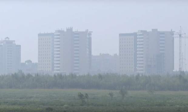 Жители Ханты-Мансийска сообщили о сильном задымлении: «Смог такой, что другой берег Иртыша не виден»
