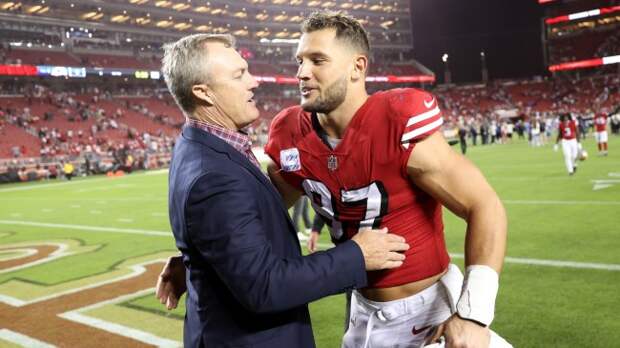 49ers GM John Lynch and star Edge Nick Bosa