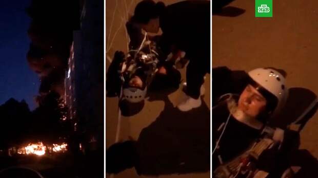 Опубликовано видео с пилотом упавшего в Ейске Су-34