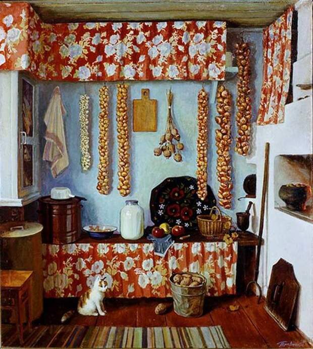 художник, СССР, интерьер, квартира