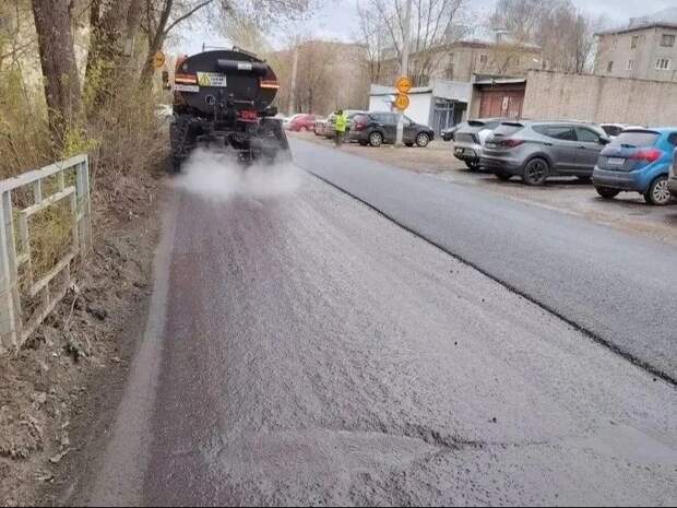 Начался ремонт дороги на улице Кирякиных в Иванове