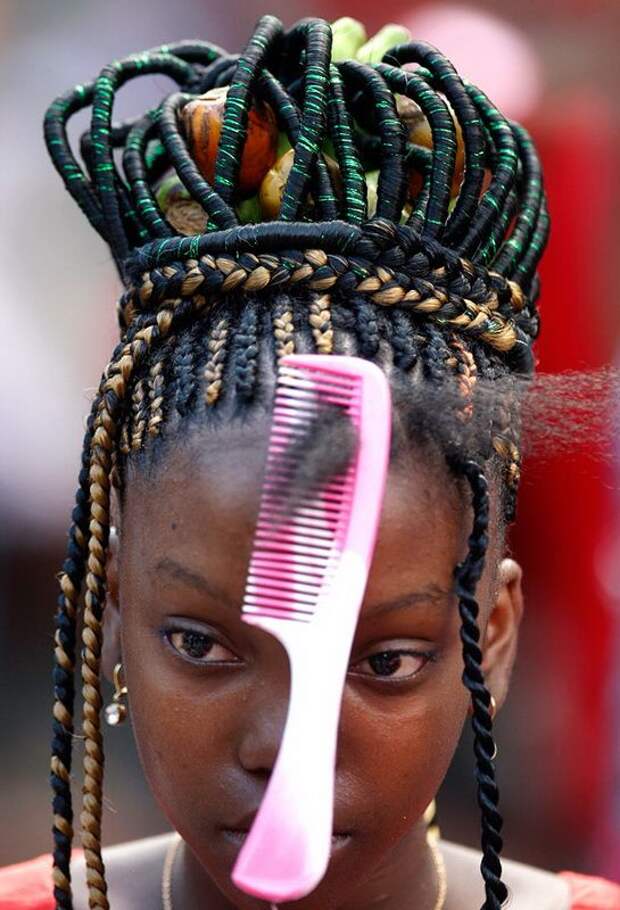 Как в африке красят волосы