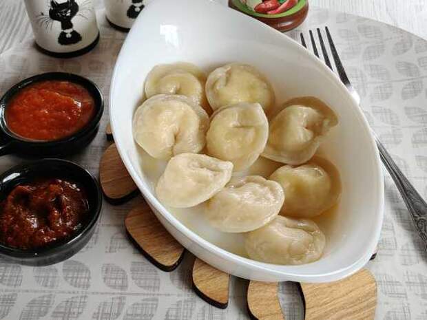 Пельмени с сулугуни