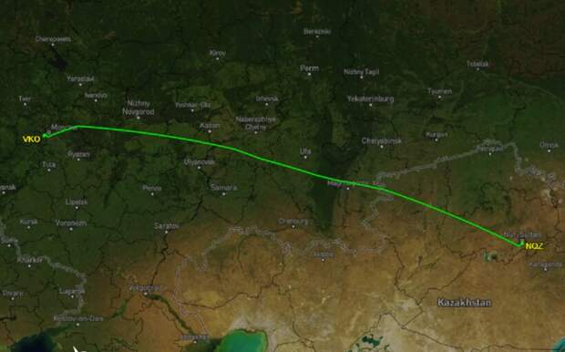 Изменился ли маршрут полета из Москвы в столицу Казахстана