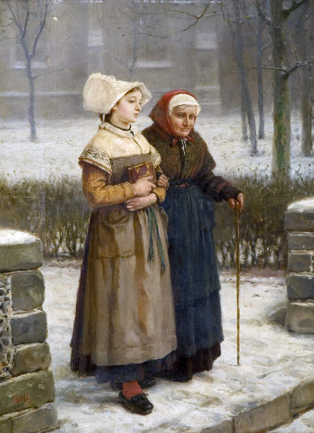 George Henry Boughton - Returning from Mass, Brittany..jpg