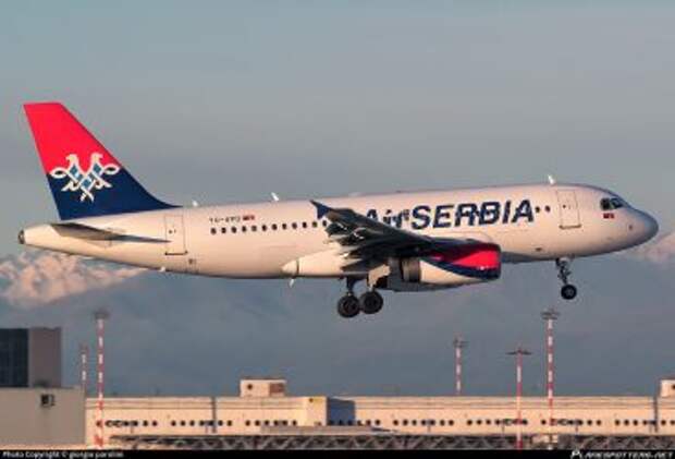 Airbus A319-132 авиакомпании Air Serbia
